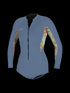 Oneill Wms Bahia 2/1 Front Zip L/S Short Spring - infinity/dalia/infinity